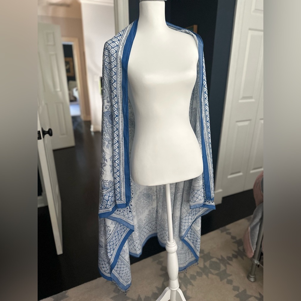 CALYPSO PAREO NWOT! GORGEOUS! NEVER WORN! beaded trim O/S MOVING SALE! $25 OBO - Picture 10 of 15